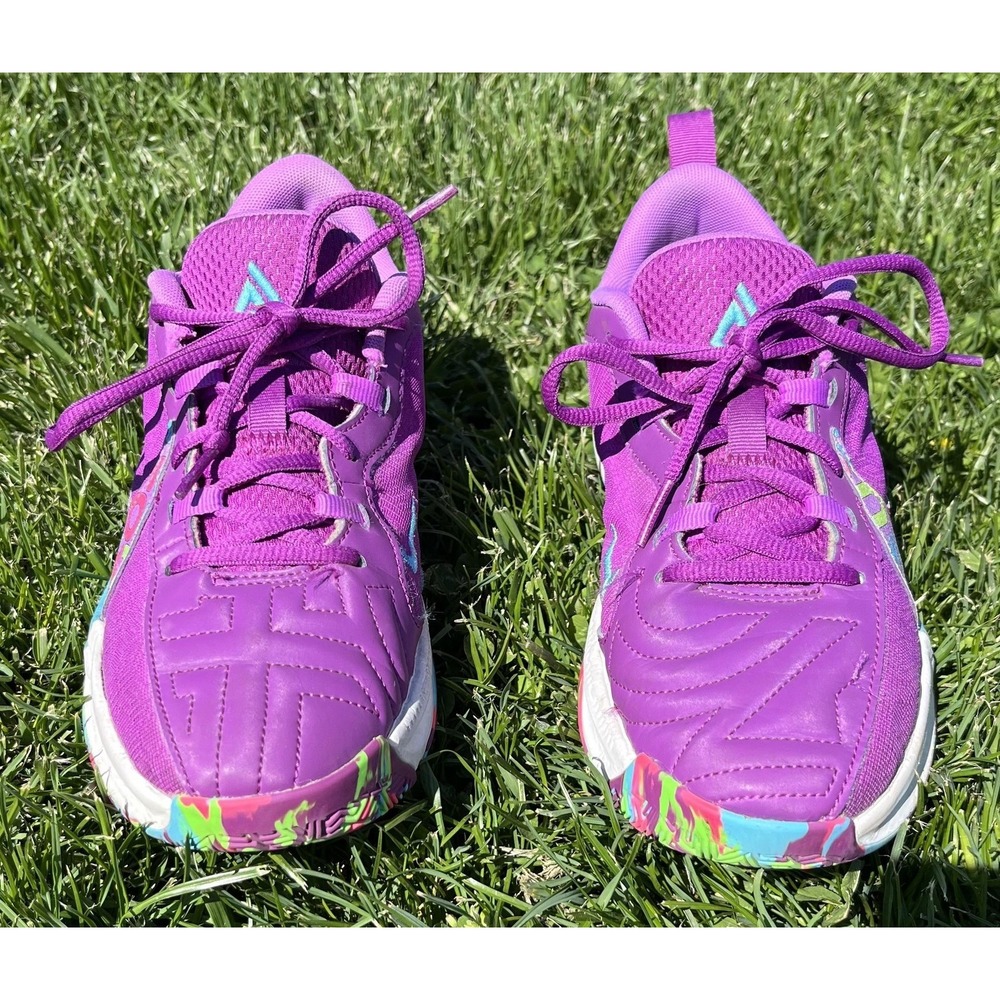 Nike Giannis Shoes Youth Size 5Y Purple Multi Basketball DZ4486-500 Sneakers - Picture 3 of 10